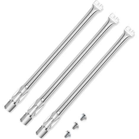 Brûleur - 3 Pièces - Acier Inoxydable 304 - 49,5cm - Pour Weber Genesis E/S 310 320 330 (1/5)
