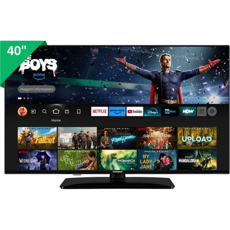 Telefunken TE40759B50V4F TV 101,6 cm (40") HD Wi-Fi Nero 250 cd/m²