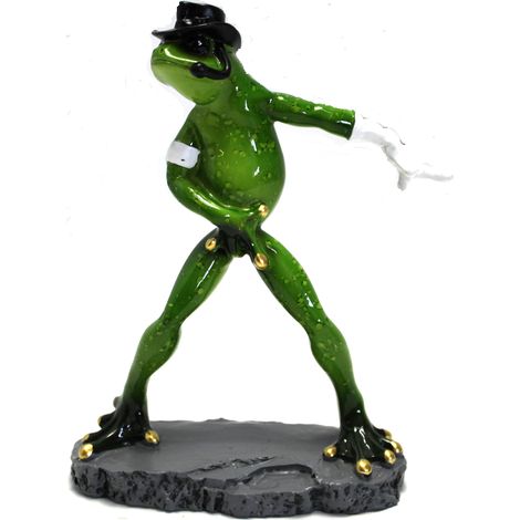 Froschfigur mit Zylinder im Stil von A.L.A. Jackson (1/4)