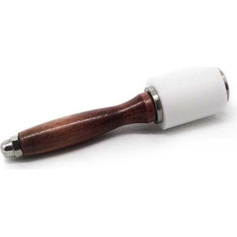 Maillet à découper en cuir Maillet à outils de bricolage en cuir avec manche en bois Une pièce (1/4)