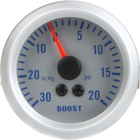 Manómetro presión/vacío coche 52mm (2") Rango 0-30 in Hg / 0-20 psi Luz azul Lectura precisa Para diagnóstico motor y sistemas (1/5)
