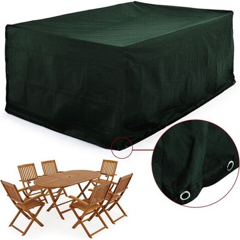 MaxxGarden - Cubierta para sillas de jardín (Rectangular, Resistente al Agua, 242 x 162 x 100 cm) (1/5)