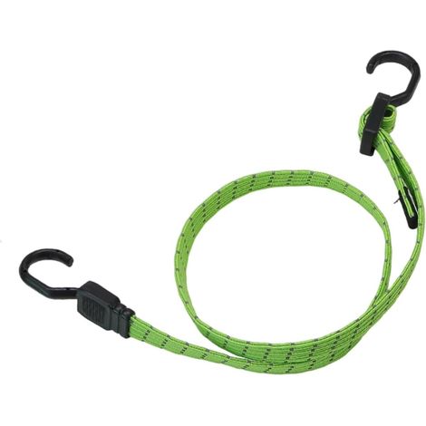 Corde de bagage de moto 100 cm réfléchissante pour vélo sangle de bagage avec crochets haute élasticité corde d'arrimage ceinture de fixation de cargaison (1/4)