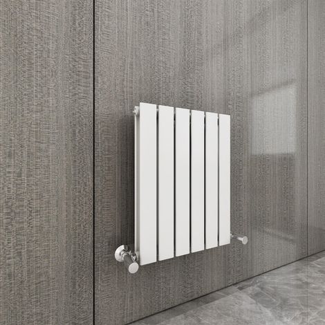 600 x 408mm Double Designer Flat Panel Central Heating Radiator WHITE