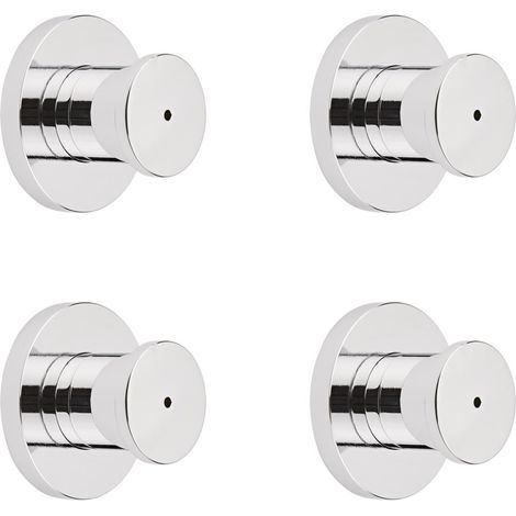 Hudson Reed – Lot de 4 buses de brumisation fine en laiton massif – Design rond 5 cm – Finition chromée – Garantie 10 ans