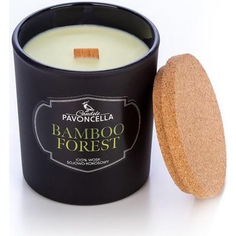 Candela di soia Bamboo Forest nera 135g