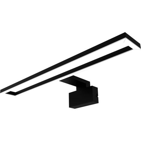 OSRAM Luminaire noir, 4000 K, blanc froid, 600 lm, 10 W, acrylonitrile butadiène styrène (ABS), angle de faisceau de 120° (1/4)