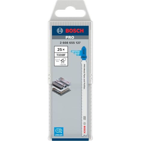 BOSCH T321BF (pkt of 25) Flexible for metal 132mm