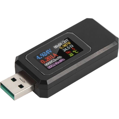 USB Tester 4-30V 0-6.5A IPS Color Screen Battery Capacity Voltage Current Power Tester for Digital Enthusiasts and Gamers (1/5)