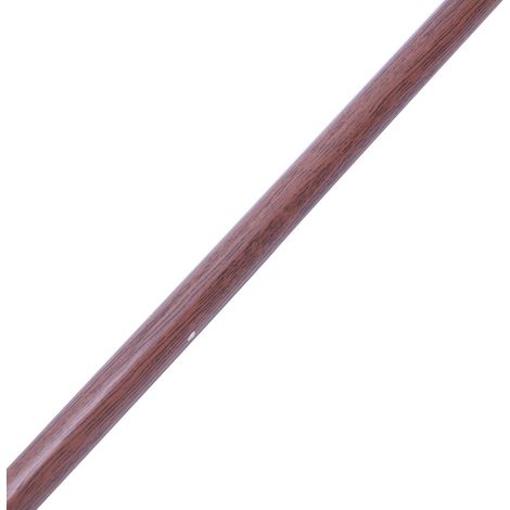 3X Tiges de Poteau de Rail de Rideau de Tension de Voile Nette Télescopique à Ressort Extensible, 55-90cm, Couleur Bois (1/3)
