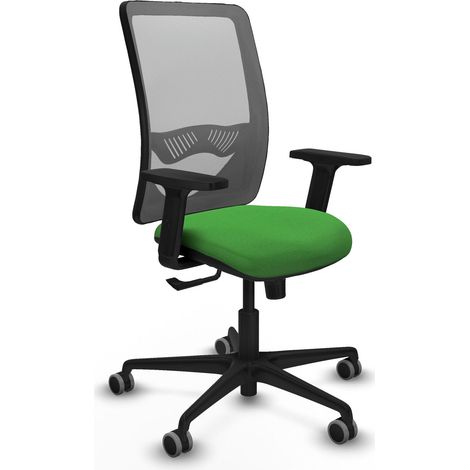 Silla de oficina piqueras y crespo Zulema gris verde espuma alta densidad (1/2)