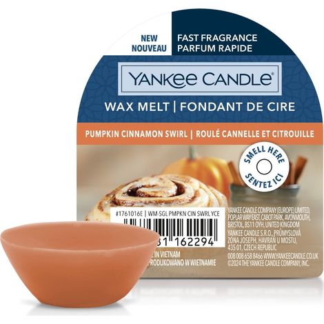 Yankee Candle Kürbis-Zimt-Wirbel-Wachs 22 g (1/2)