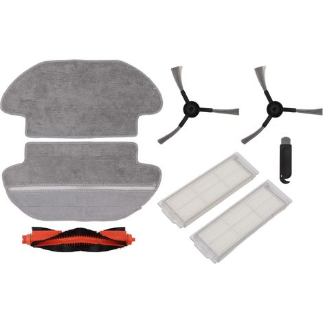 Kit de brosse à rouleau principal pour aspirateur avec filtre en tissu de vadrouille à brosse latérale pour Conga 3290 3490 3690 pour Proscenic M6 Pro (1/5)