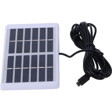 Panneau Solaire Polycristallin 1,2W 6V avec Port USB Micro pour Chargement de Batterie (1/5)