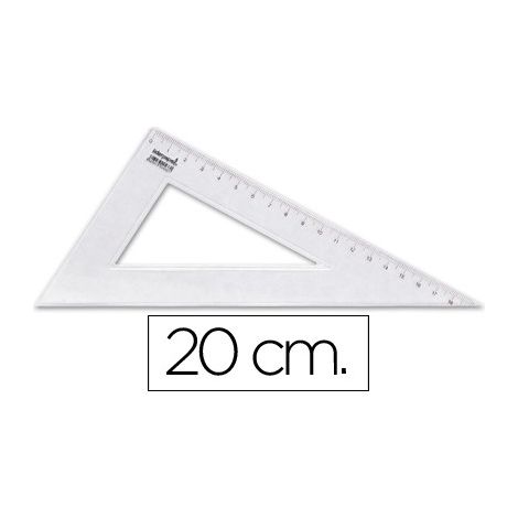 Cartabon liderpapel 20 cm plastico cristal (pack de 20 uds.)