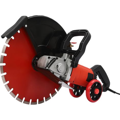 Machine de rainurage électrique, moteur de 4000W, profondeur de coupe maximale de 165 mm, Rouge, UE (1/2)