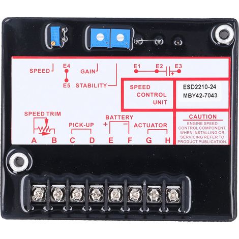 Regolatore di velocità universale per generatori elettronici, pannello di controllo per regolatori di velocità di motori da 12-24 V CC. (1/5)