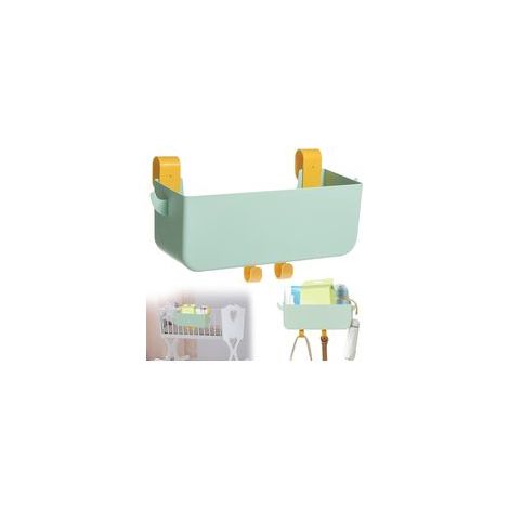 Organisateur de table à langer pour bébé - Commode à langer - Organisateur de table à langer à suspendre - Accessoire multifonction - Vert