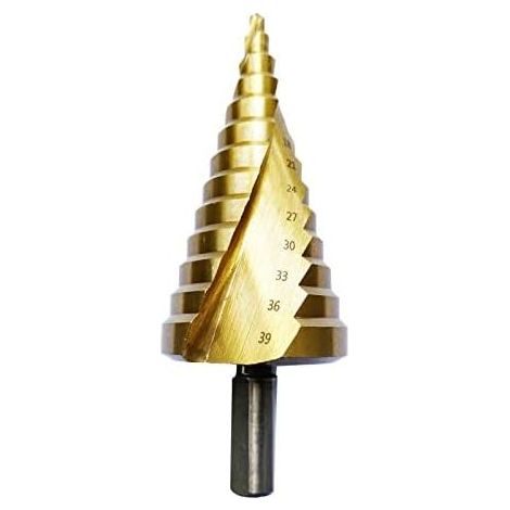 AACH439 Professionelles HSS-Stufenbohrer-Set 4-39 mm für Edelstahl, Metall, Holz, Kunststoff usw. - 4-39 mm (1/2)