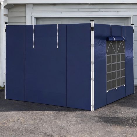 Tonnelle de jardin blau en polyester 295 x 1 x 195 cm (1/5)