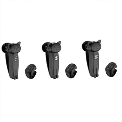 Lot de 3 télécommandes Bluetooth 5.3 pour tourner les pages, cliquer automatiquement et jouer en direct sur téléphone Android/liseuse (noir). (1/5)