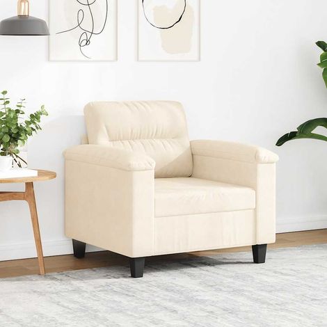 Chaise de canapé beige 60 cm tissu microfibre (1/5)