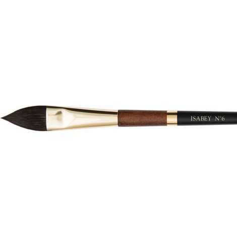 Pinceau - Langue de chat - Aquarelle - Isabey - Petit Gris - 6235i - N°6 - Fibres naturelles (1/2)