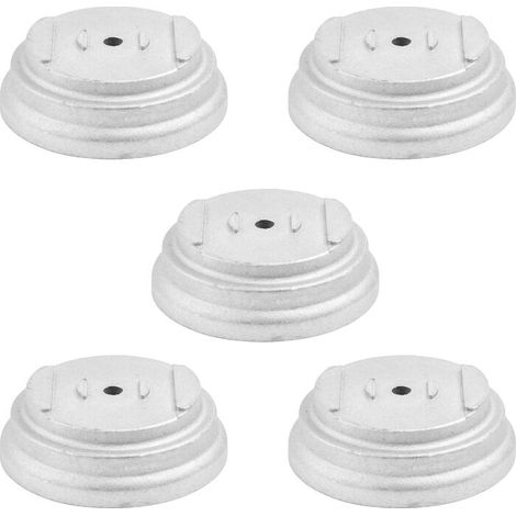 Ensemble de 5 débroussailleuses en aluminium avec couvercle en aluminium, conception portable et amovible (1/4)