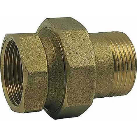 Raccord union laiton droit pour radiateur M/F 3/8'' (1/2)
