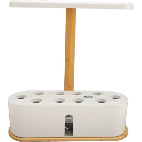 Système de culture hydroponique intelligent pour plantes d'intérieur avec lampe LED de croissance, adapté à la maison, 100-240V prise UE, kit de jardinage sans sol. (1/5)