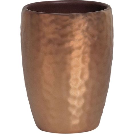 Vaso Cerámico DARWIN MARTILLADO Cobre Spirella