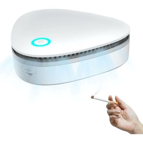 Machine d'élimination des odeurs de fumée, purificateur d'air pour chambre à coucher, mini purificateur d'air, purificateur d'air sans fil, désodorisant pour WC, salon, armoires, chambre d'animaux (1/5)
