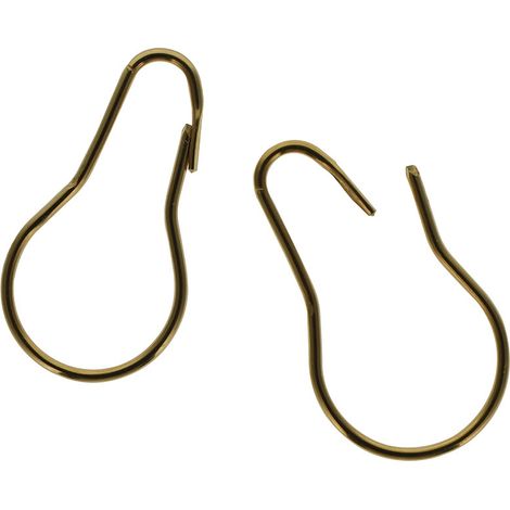 Lot de 10 Anneaux de douche inoxydable 6cm en Laiton poli - Boulet (1/2)