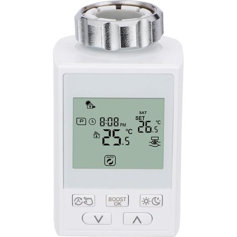 Vanne de radiateur Smart Home WG359, application WiFi 2,4 GHz, TRV programmable pour contrôle de la température multi-pièces, thermostat compatible (1/5)