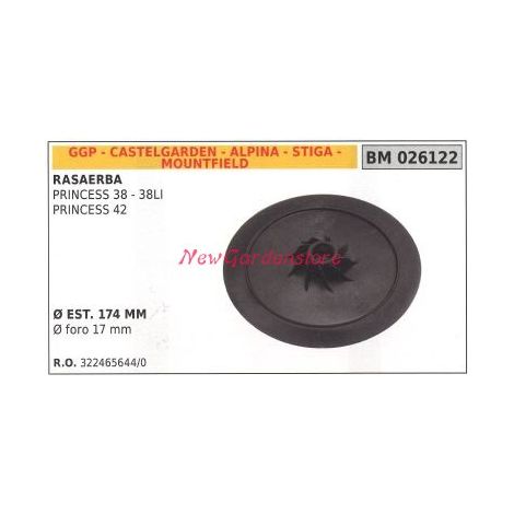 Portaescobillas ventilador tractor cortacésped PRINCESS 38 GGP 026122