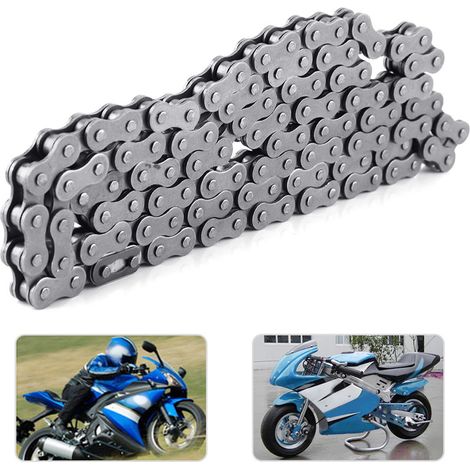 415-110L Gliederkette für 49cc 60cc 66cc 80cc Motoren, Hochleistungskettensatz für motorisierte Fahrräder, langlebige Kraftübertragung, kompatibel mit Benzinfahrrädern. (1/5)