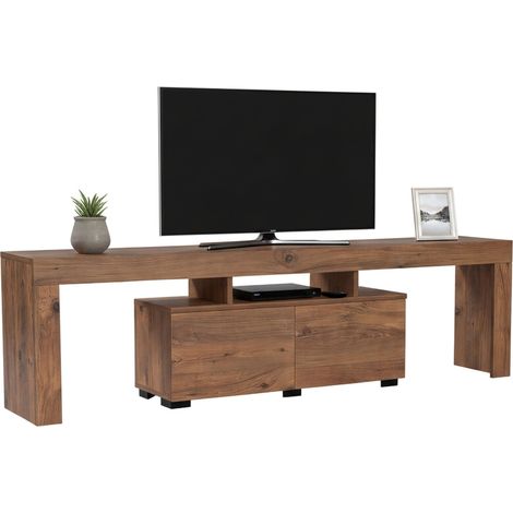Dmora - Mueble de televisión Govone, Aparador de salón, Mueble bajo para TV, Base de pared equipada, 180x31 h50 cm, Pino