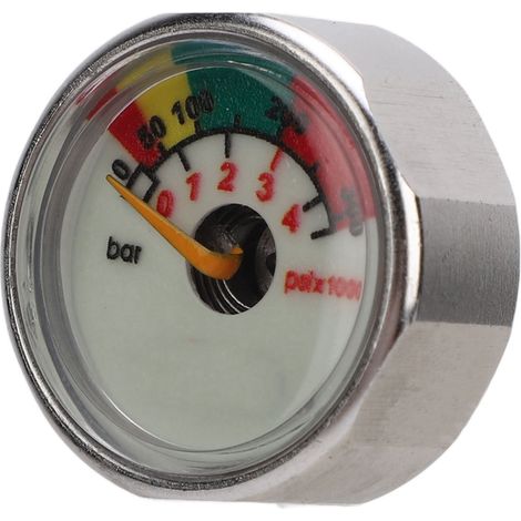 Manomètre pour bouteille de plongée Pony, bouteille d'oxygène étanche en acier inoxydable M10 (1/5)