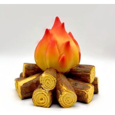 Künstliches Nachtlicht in Form eines Lagerfeuers, faltbare 3D-LED-Feuerstelle, kleines elektrisches Nachtlicht in Form eines künstlichen Holzscheits, Dekoration für Halloween, Weihnachten, Bar, Zuhaus