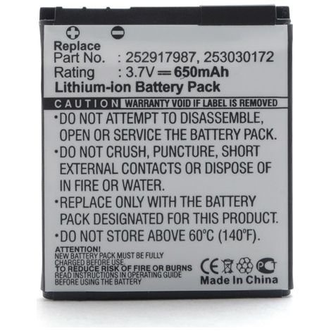 NX - Batterie téléphone, smartphone, GSM pour Sagem 3.7V 650mAh - 252917987253030172 (1/5)
