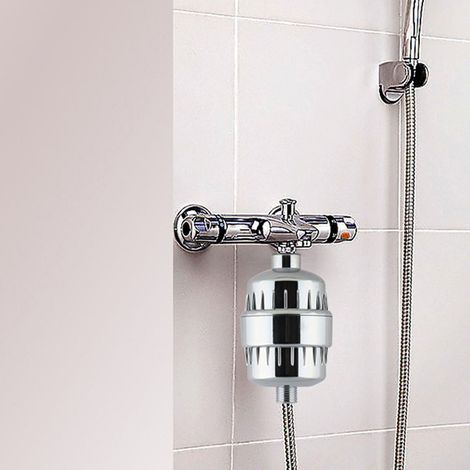 [Filtro de ducha] + [Modelo de filtro de ducha] + [Protección perfecta contra la corrosión y flujo de agua constante] Filtro de ducha anticorrosión para un flujo de agua constante, cabezal de ducha un (1/5)