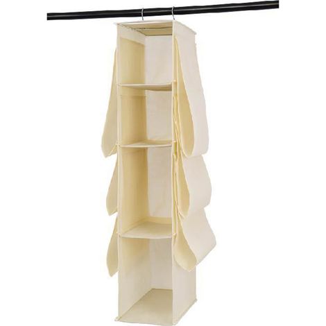Hängender Handtaschen-Organizer für Kleiderschrank, Schrank, staubdichte Ablage mit 10 Fächern (1/4)