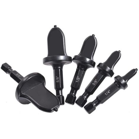 Outil d'expansion de tube en cuivre 5pcs Air Climating Conditionnement Expanseur Expanseur Swaging Tool Drift Bit Type Tlakeing Tools HSS Expanseur de tube de poignée hexagonale