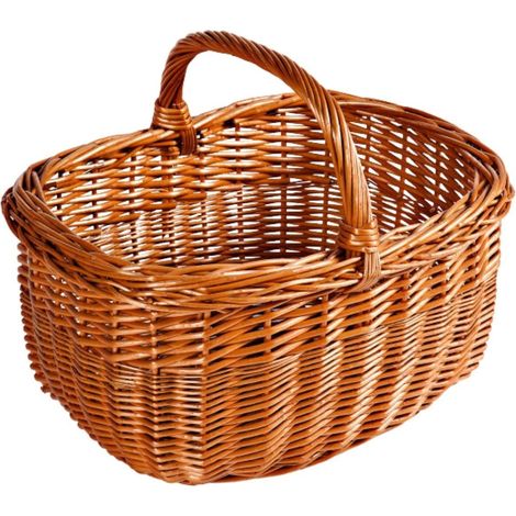 Cesto ovale in vimini modello Olanda, 43x36H39 cm