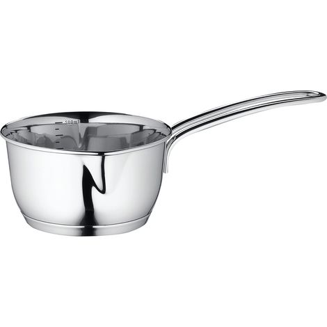 Küchenprofi, casseruola padella per burro in acciaio inossidabile padella per latte a induzione con beccuccio con pratica scala graduata pentola adatta a tutti i tipi di fornelli, 9 cm, 500 ml (1/4)