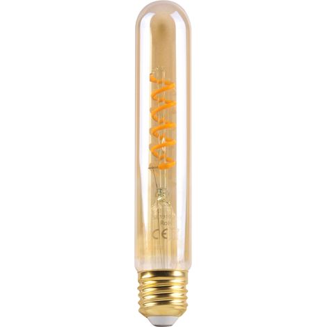 Ampoule déco LED filament T30 E27 4W 3000K ambre Polux (1/4)