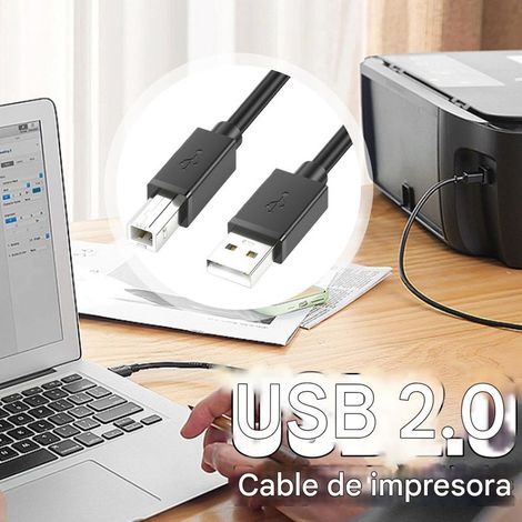 Cavo per stampante - Cavo da tipo A maschio a tipo B maschio, cavo da 2,1 m con connettore maschio a B 2.0 per laptop, monitor e stampante - Connettività del dispositivo (1/5)