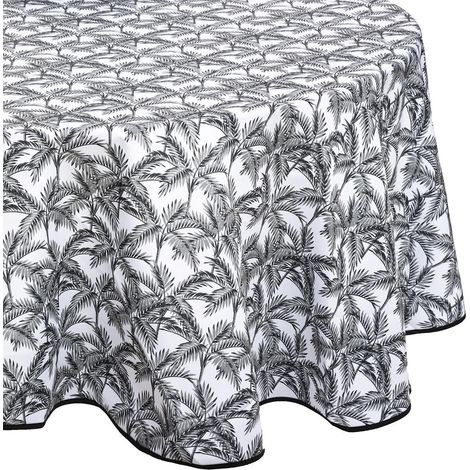 Nappe ronde anti tache 180 cm Palmiers (1/3)