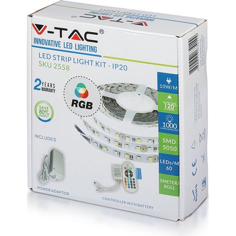 V-TAC RGB LED-Band 5 Meter Innenbereich (1/5)
