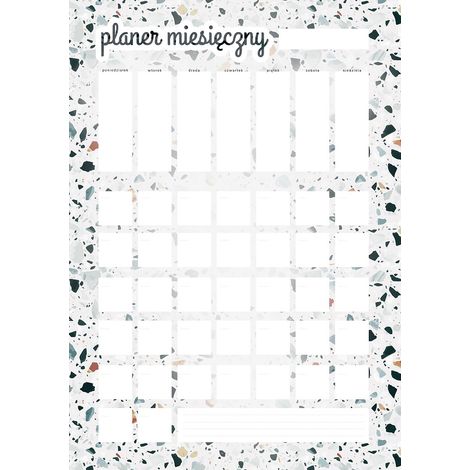 Dry Erase Planner Universal Monatskalender, Aufkleber 30x42cm